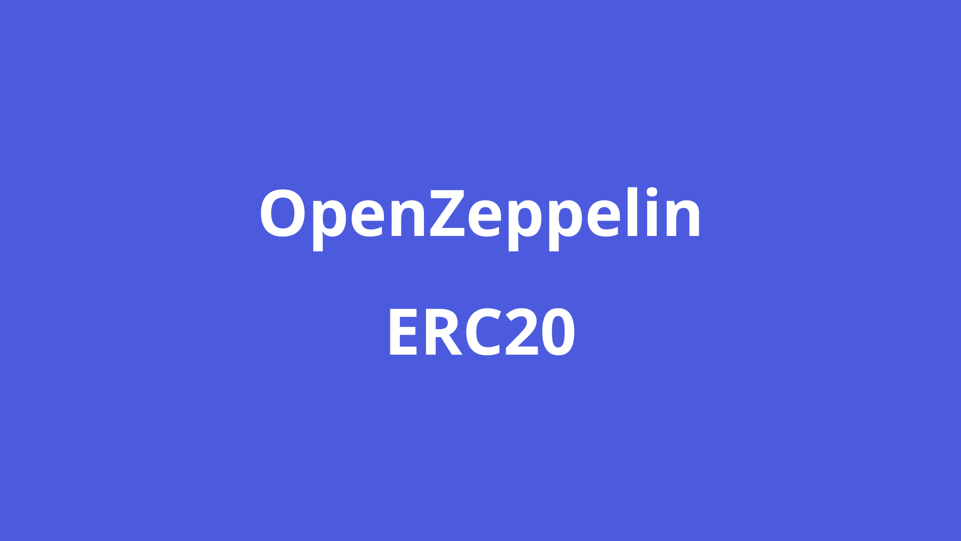 openZeppelin-erc20